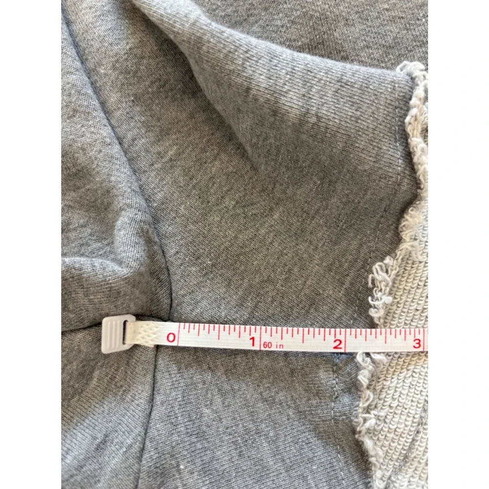 Spiritual Gangster Womens Gray Rainbow Stripe French Terry Shorts XS Raw Hem - Picture 7 of 7